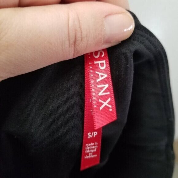 Spanx Faux Leather Black Leggings S - Picture 6 of 12